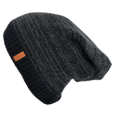 Mens Ladies Knitted Woolly Winter Slouch Beanie Hat Cap One Size Skateboard Warm Hats - Georgio Peviani