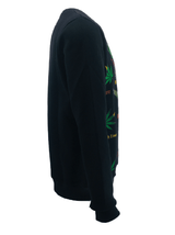 Mens Marijuana Leaves Sweatshirt Ganja Jumper Fleece Cannabis Sweater Knitwear Top UK S-2XL - Georgio Peviani