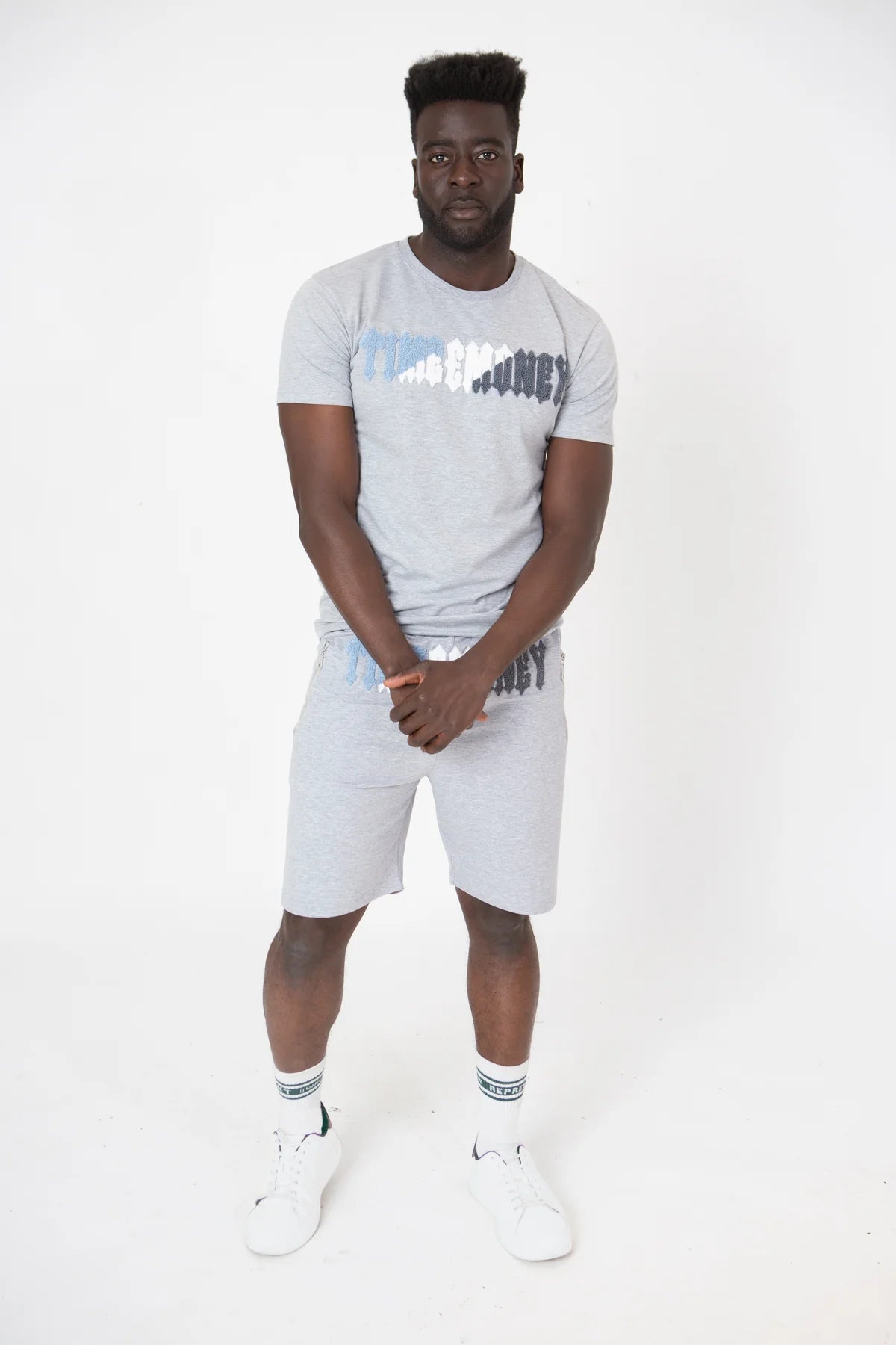 BLACK UNTWIN SETS TM EMBROIDED SHORT SETS