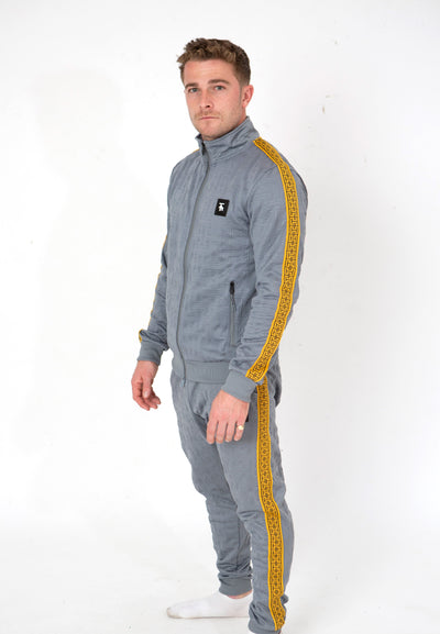 TIM  GARVIN COLLARED TRACKSUIT BLACK & ORANGE