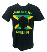Jamaican Queen Flag Top T-Shirt Jamaica Mens Womens Pride Rastafari Reggae Vintage Style Tee Tops Shirt - Georgio Peviani