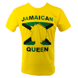 Jamaican Queen Flag Top T-Shirt Jamaica Mens Womens Pride Rastafari Reggae Vintage Style Tee Tops Shirt - Georgio Peviani