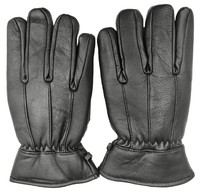 Leather Gloves Men's Warm Winter Windproof Driving Thermal Fleece Lined Cycling Womens Glove S-M-L