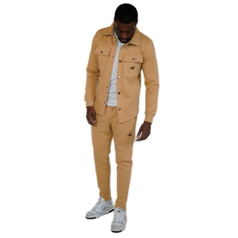 Pocket Tracksuit Beige Set