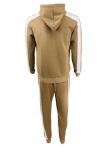 Mens Silk Tracksuit Zip Up Hoodie & Joggers Set Men Matching Urban Fashion Sweatshirts Sweatpants Athletic Track Suit - Georgio Peviani
