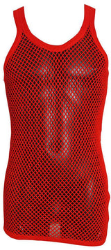 Mens String Mesh Vest 100% Cotton Mesh Fish Net Fitted String Vest Size-M To XL