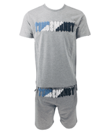 Men's Tracksuit Set 2Pcs Shorts Top Time Is Money T Shirt Shorts Outfit Gym Sport - Georgio Peviani