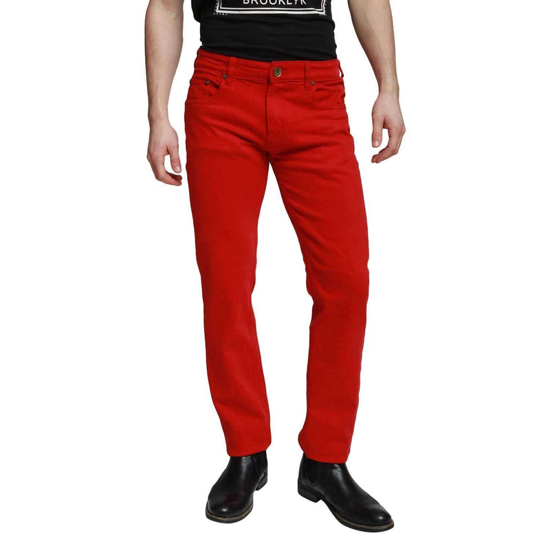 Buy Red Comfort Fit Jeans | Georgio Peviani